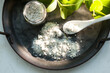 edible salt with herbs and spices, useful sea salt for cooking