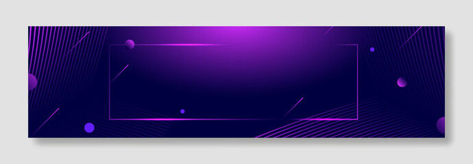 Poster - Abstract modern fluid background with glowing lights for banner design template.