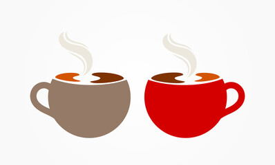 Wall Mural - coffee cups icons. vector illustration.