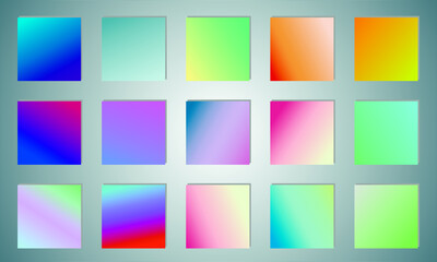 Poster - Simple modern color cover design. Set of abstract gradients textures. Background for banner, flyer, business card, poster, wallpaper, brochure, smartphone screen, mobile app.
