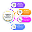 © Дмитрий - Abstract Infographic Business Data Visualization Chart Elements With Steps Options Web Design Vector Style