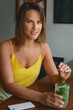 © ksenija1803z - portrait of woman with glass of fresh mojito in her hands