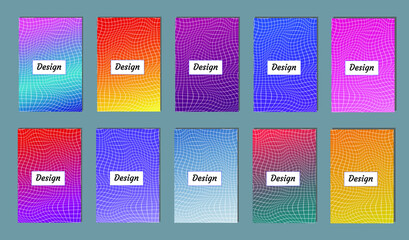 Poster - Abstract vector pattern gradient background templates. Modern geometric design with minimal geometric shapes