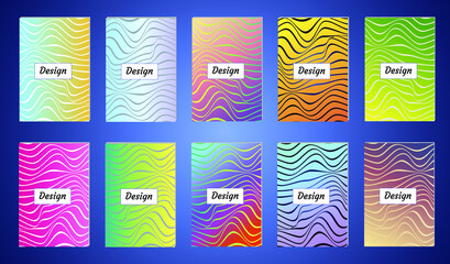 Poster - Abstract vector pattern gradient background templates. Modern geometric design with minimal geometric shapes