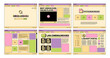 © ONYXprj - Retro web pages. 80s old style ui template web design elements buttons dividers banners place for text icons garish vector collection