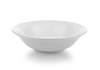 Canvas Print - White bowl isolated on white background