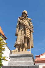 Statue Of John Zizka Of Trocnov, Military Leader Of The Hussites, Tabor, Czech Republic