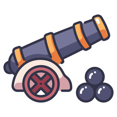 Wall Mural - cannon icon