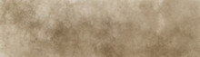Old Light Brown Paper Parchment Background Design With Distressed Vintage Stains And Ink Spatter And Elegant Antique Beige Color. 