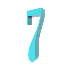 Poster - 3d number 
