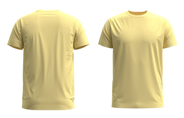 3D HQ Rendered T-shirt. With detailed and Texture. Color  [Butter ]