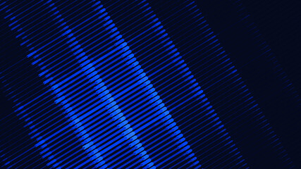 Wall Mural - Abstract tech background with blue diagonal stripes. Technical pattern