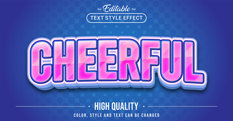 Poster - Editable text style effect - Cheerful text style theme.