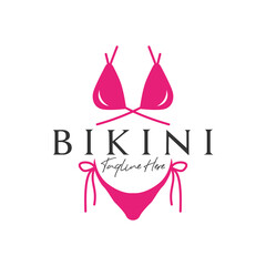 Poster - bikini clothing fashion inspiration illustration logo