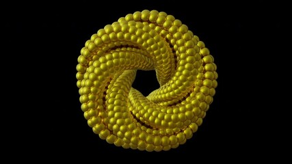 Wall Mural - Hypnotic looping animation. 3d endless animation. Cyclic seamless motion design. Satisfying animation. 3d loop animation background. Oddly satisfying video