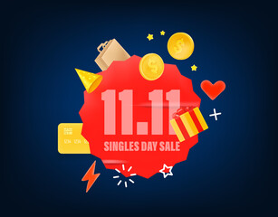Poster - November 11 singles day sale banner