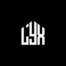 LYX Letter Logo Design On Black Background. LYX Creative Initials Letter Logo Concept. LYX Letter Design. 