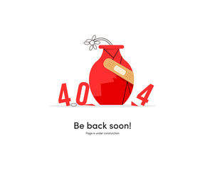Poster - Page not found landing page - illustration
