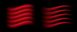 Warm or hot air flow. Red light effect. Warming wavy rays