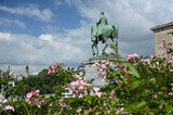 Fototapeta  - Europe Belgique Bruxelles Albertine Statue roi Albert 1 chevalier cheval