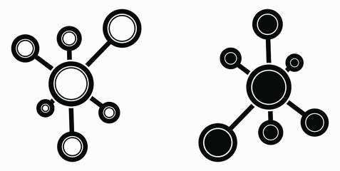 Fototapete - New vector concept network icon. Connecting people. Network configuration.Transfer of information. Vector icon.