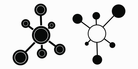 Fototapete - New vector concept network icon. Connecting people. Network configuration.Transfer of information. Vector icon.