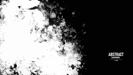 	
Black and white abstract background with grunge texture. Vector illustration	