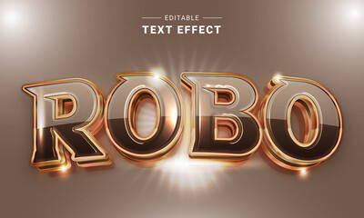 Poster - Editable text style effect - Golden text style theme.