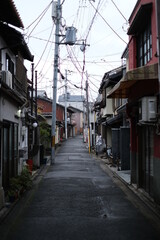 Naklejka na meble street in the old town