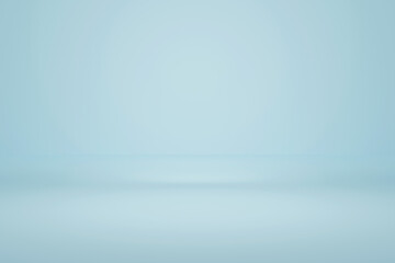 Abstract pastel teal color and gradient cyan light background with mint green table backdrops display product design. Turquoise empty space room for showing. Blur 3D render podium stage vector texture
