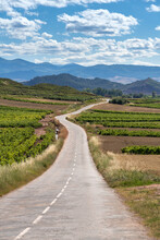 Exquisitely Beautiful Landscapes Along The Wine Route Of The Rioja Region In Spain.