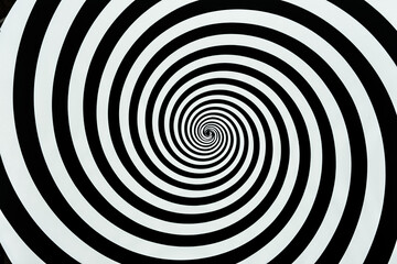 Hypnosis visualisation conept endless spiral
