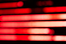 Blurred Image Of Red Light Lines At Night
