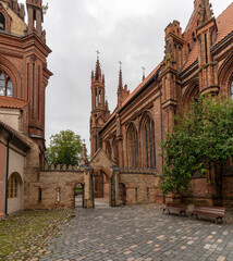 Sticker - view of the Church of Saint Anne in Vilnius