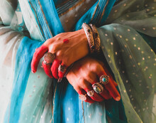Brides Henna Tattooed Hands