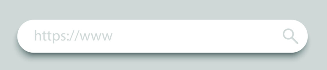 Poster - Search bar isolated vector. Search frame or box. Internet search bar. Web site icon.
