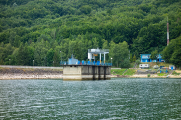 Technological equipment for water level and flow regulation at Domaša Slovakia dam