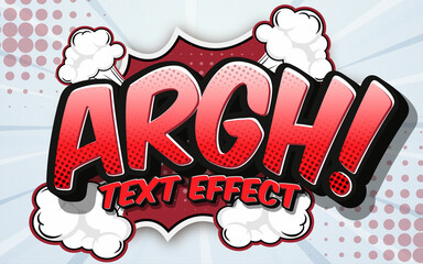 Leinwandbilder - Text effect comic book editable style effect template
