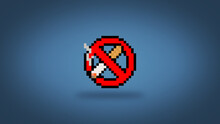 Pixel 8 Bit No Smoking Sign Wallpaper - High Res 4k Background