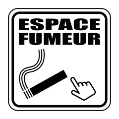 Sticker - Logo espace fumeur.