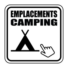 Canvas Print - Logo emplacements camping.