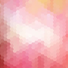 Cream And Pink Hexagons Abstract Background Illustration. Eps 10