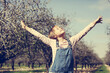 © dubova - Funny outdoor portrait of 10 years old girl