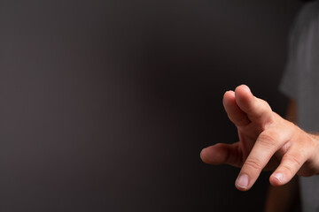 Poster - Businessman pointing his finger.