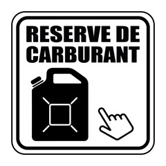 Poster - Logo réserve de carburant.