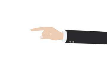 Poster - Hand human index icon. Vector illustration.