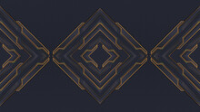 
Gold And Dark Blue Premium Background With Luxury Golden Geometric Background. Rich Background For Poster, Banner, Flyer, Social Media Template