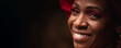 © STOCKEROcr - panorámica de un retrato de una mujer negra muy sonriente
