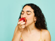 © ohlamour studio/Stocksy - studio eating portrait