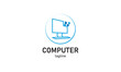 © Imchune Studio - Premium vector computer monitor desktop repair logo design